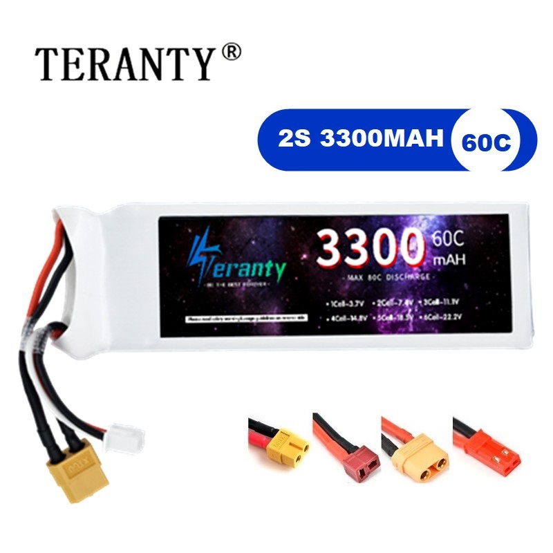 Drone Battery 3S - 2S 7.4V LiPo 배터리 3300mAh 60C