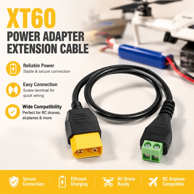 Drone Battery Connector - XT60 커넥터 남성-여성 2핀 나사 단자