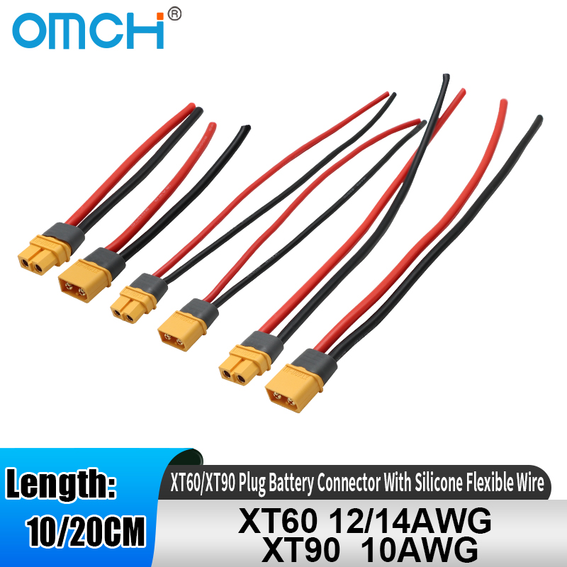 Drone Battery Connector - OMCH XT60 12/14AWG XT90 10AWG 남성